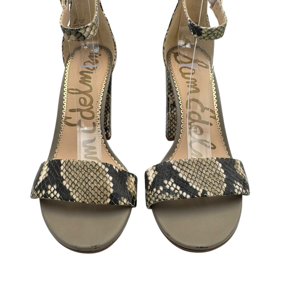 Sam Edelman Yaro Taupe Snakeskin Python Leather B… - image 6